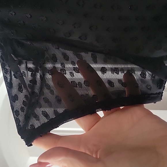 Voodoo vixen XL sheer dotted blouse. UEC - Picture 2 of 7